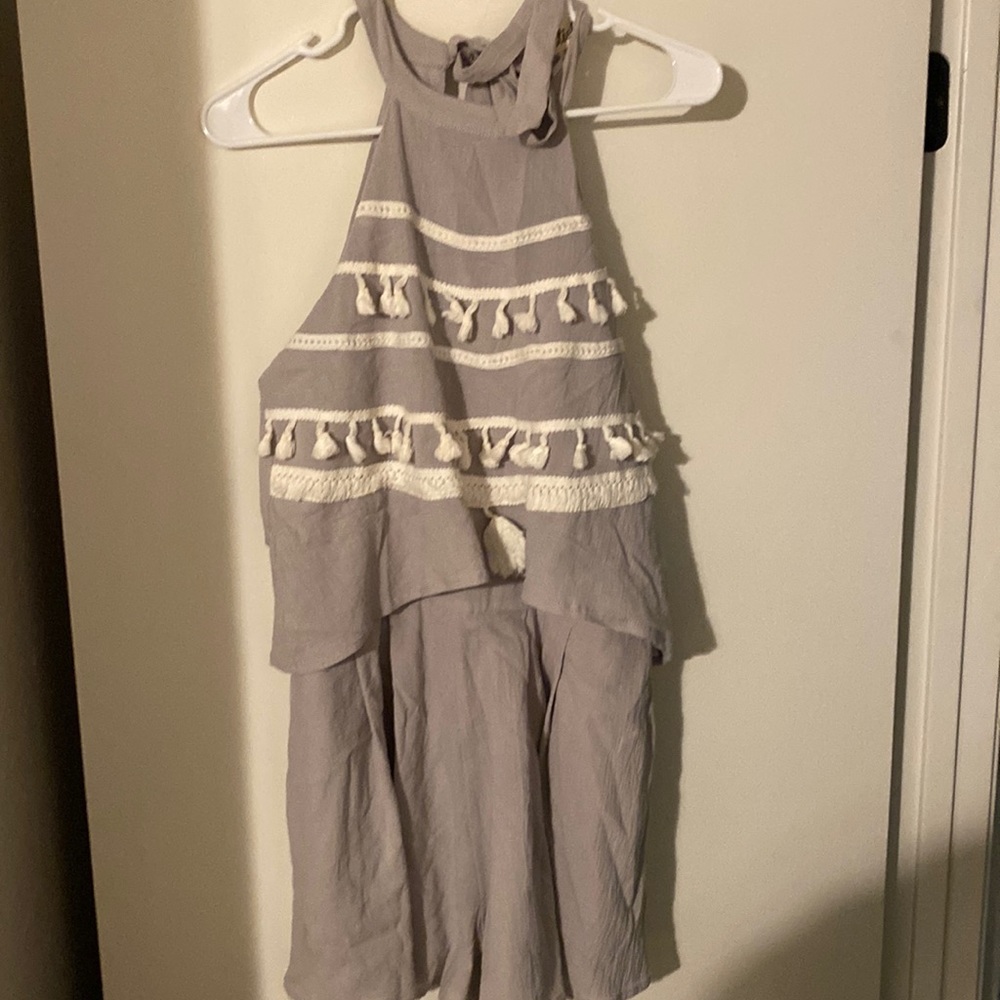 Boutique High-Neck Romper